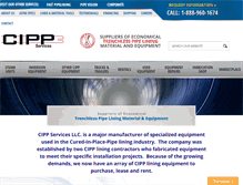 Tablet Screenshot of cipp-services.com